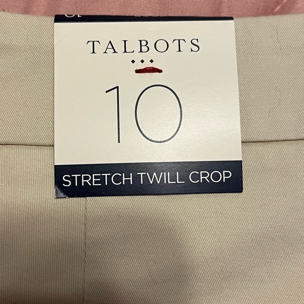 NWT Talbots crop pants, Size 10 - Picture 3 of 5